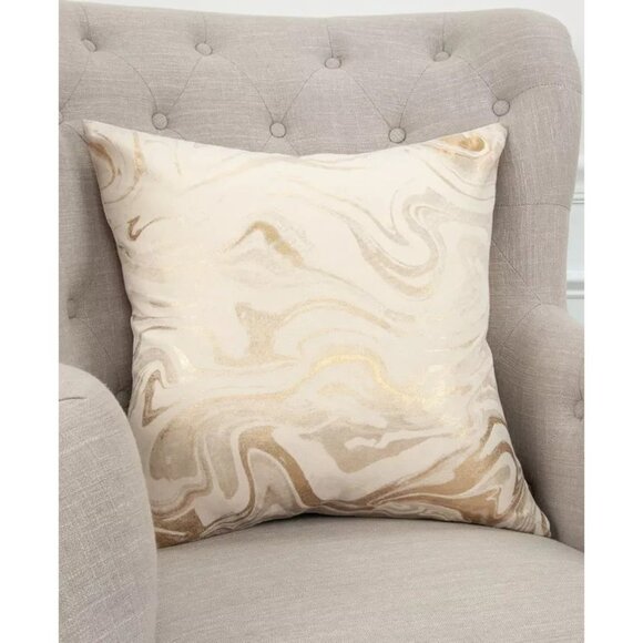 Rizzy Home Abstract Foil Print Decorative Pillow 20x20 MSRP $98 - Picture 1 of 5